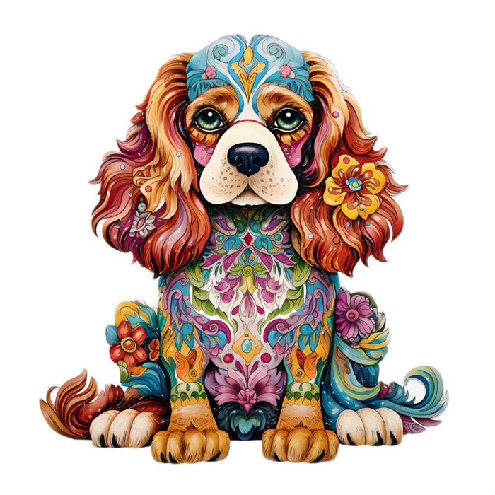 Animal Jigsaw Puzzle > Wooden Jigsaw Puzzle > Jigsaw Puzzle A3 King Charles Dog - Jigsaw Puzzle
