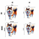 Animal Jigsaw Puzzle > Wooden Jigsaw Puzzle > Jigsaw Puzzle Akita Dog - Jigsaw Puzzle