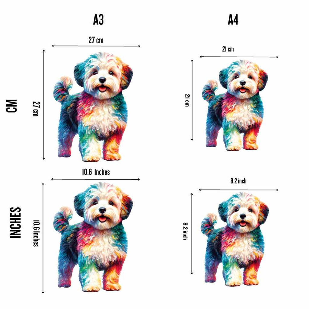 Animal Jigsaw Puzzle > Wooden Jigsaw Puzzle > Jigsaw Puzzle Maltipoo Dog - Jigsaw Puzzle